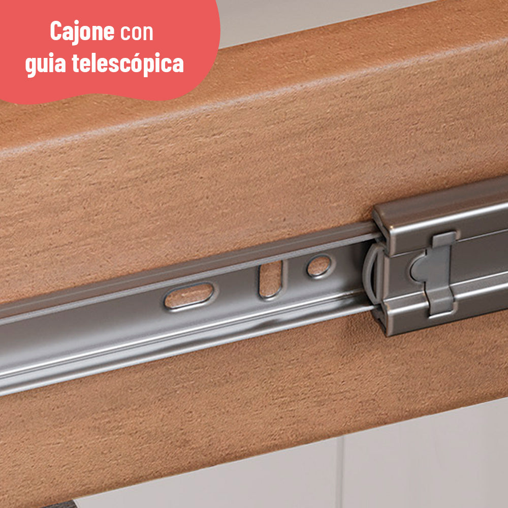 Estante de cocina Macadamia 4 Puertas + 1 Cajón